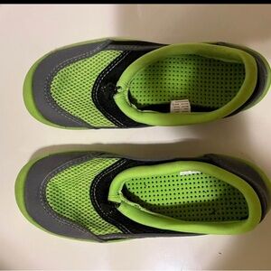 Kids Green and Gray Shoes